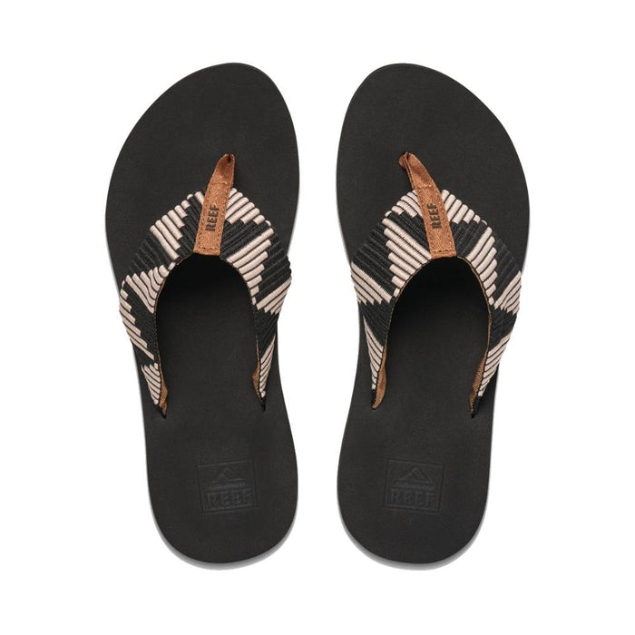 Sandalia Women Spring Woven Pebble Black