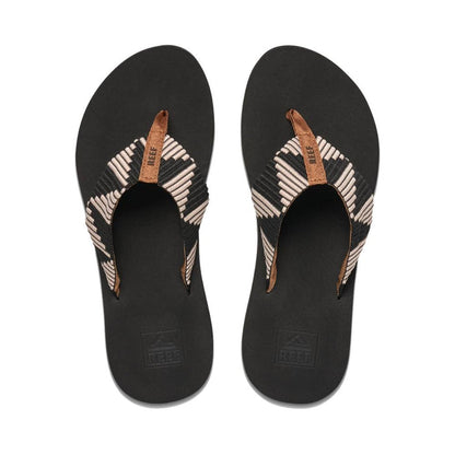 Sandalia Women Spring Woven Pebble Black