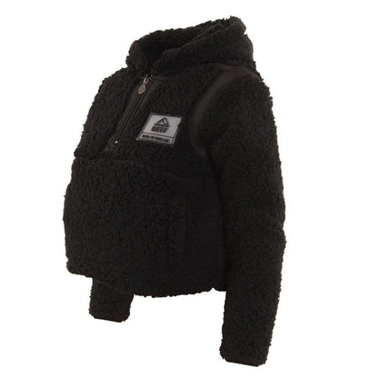 Sherpa Crop Kids All Black