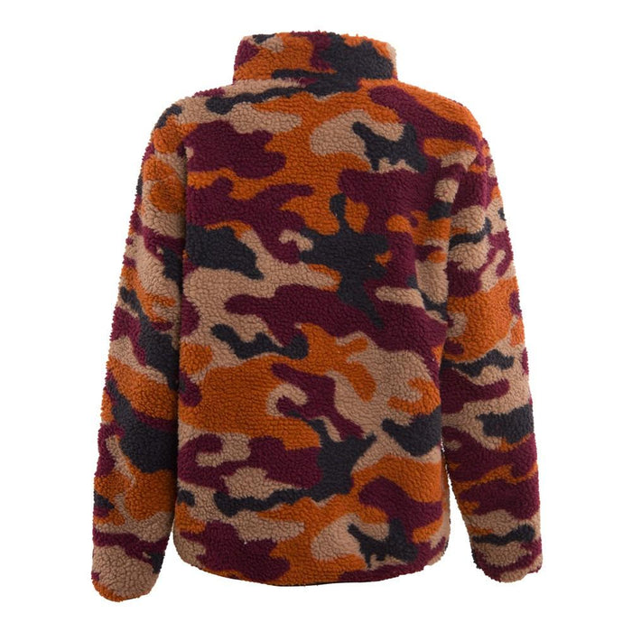 Sherpa Kids Full Zip Camo Brown