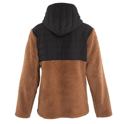 Sherpa Men Full Zipper Brown Black