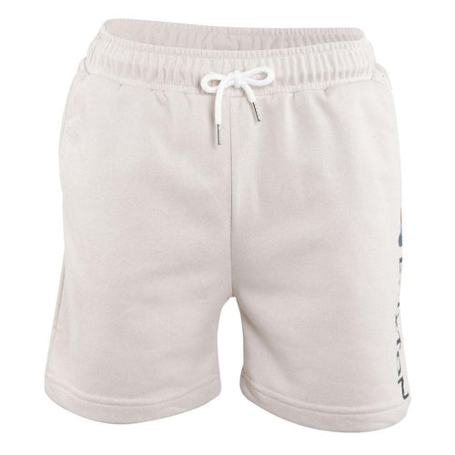 Short Men Beige Logo Print