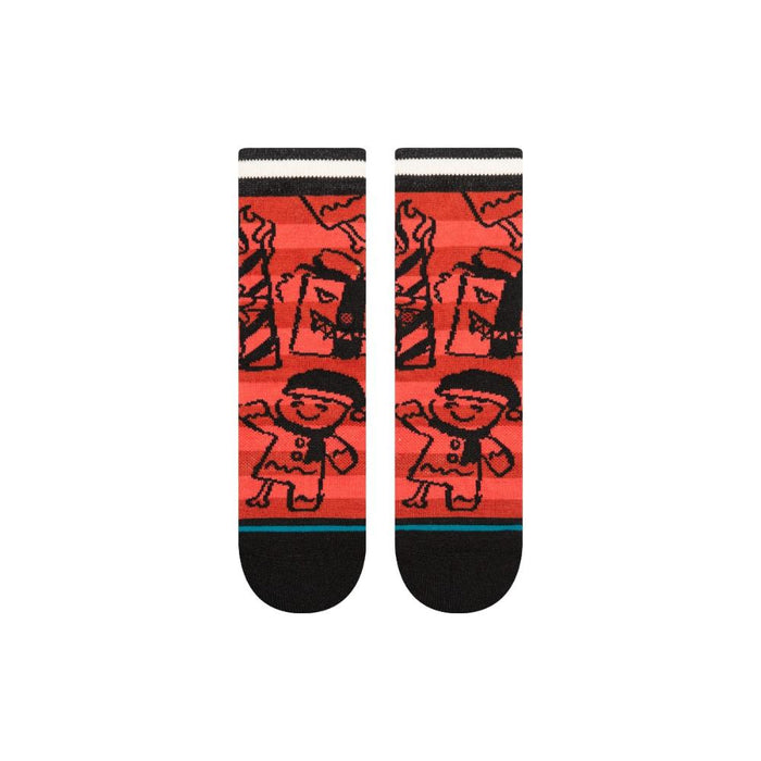 Stance sock Kids Merry Menace Red