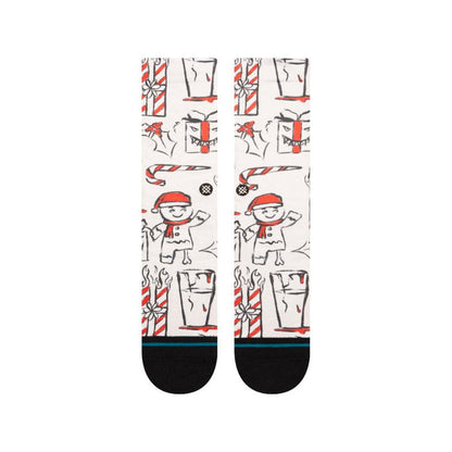 Stance Sock Men Angry Holidayz Poly Off White