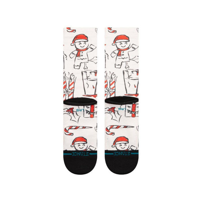 Stance Sock Men Angry Holidayz Poly Off White