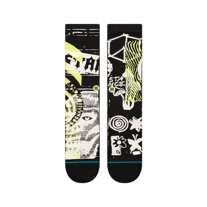 Stance Sock Men Distorted Black