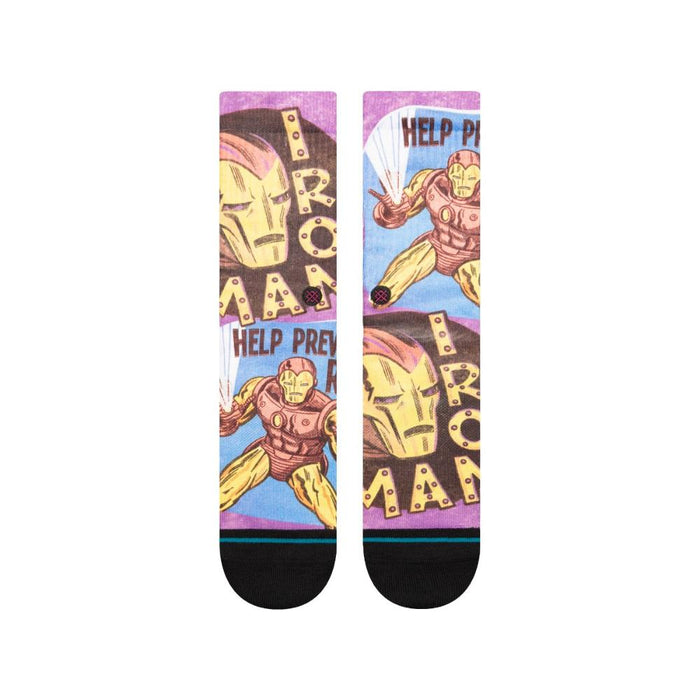 Stance Sock Men Iron Man Prevent Rust Purple