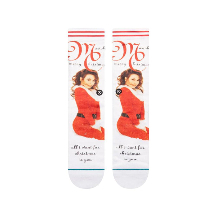 Stance Sock Men Mariah Carey Make My Wish Come True White