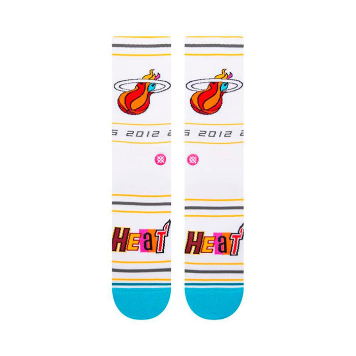 Stance Sock Men NBA Miami Heat City White 2023