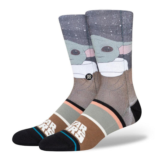 Stance Sock Men Star War Grogu By Jaz Splatter Grey