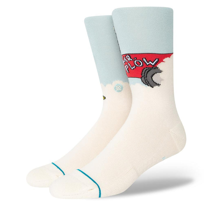 Stance Sock Unisex Mr Plow light blue