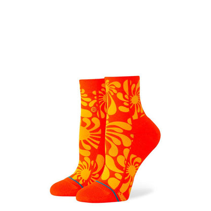 Stance Sock Women Quarter By Lauryn Alvarez Orange