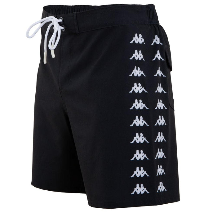 Traje de Baño Men Black Banda Black White