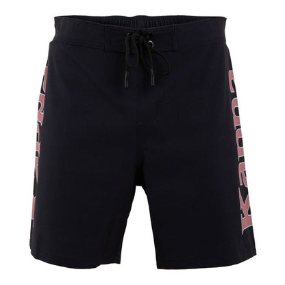 Traje de Baño Men Black Kappa Tape Burgundy