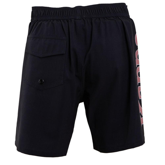 Traje de Baño Men Black Kappa Tape Burgundy