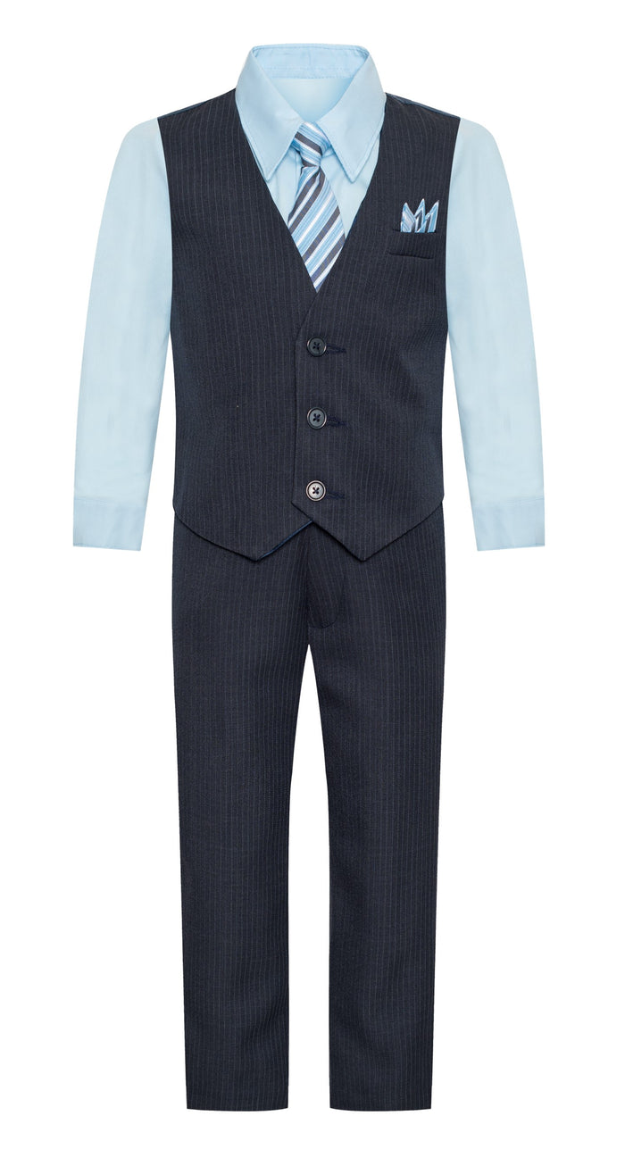 V1521 BOY'S VEST SET SIZE 2-12