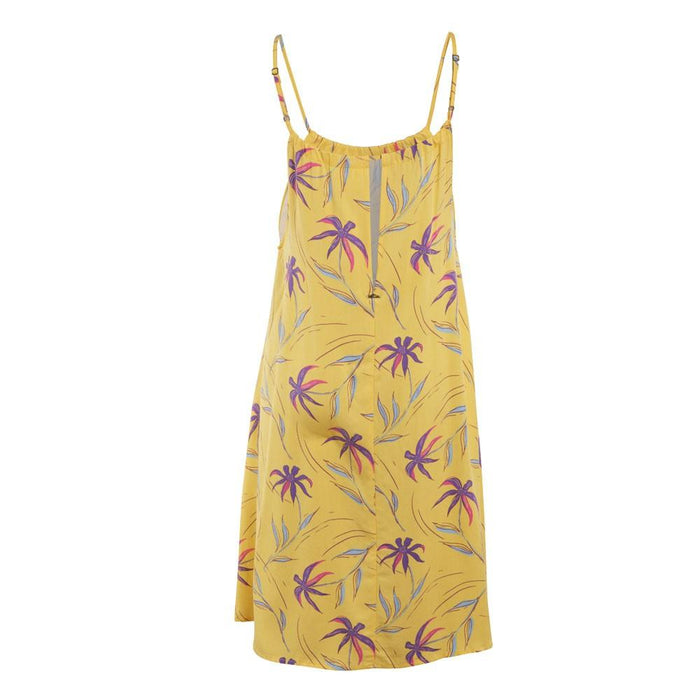 Vestido Women Leaves Yellow