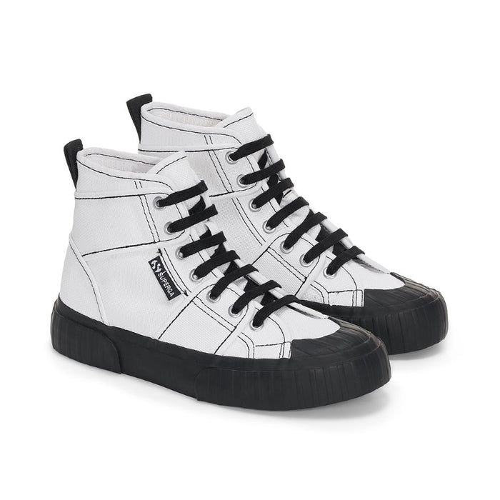 Zapatilla 2696 Stripe Cl Panels White Black
