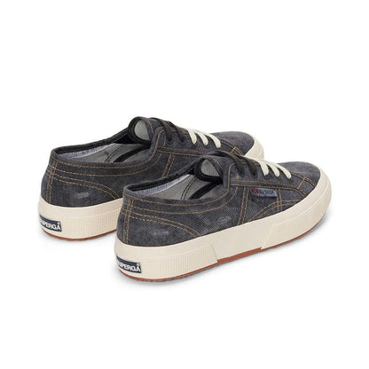 Zapatilla 2750 Cotton Denim Destroyed Black Bristol Beige