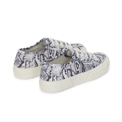Zapatilla 2750 Print White Avorio Navy Snake